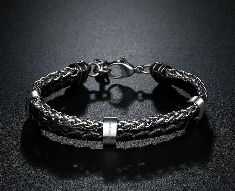 Light Luxury Color-Block Bracelet Personalized Bangle Qixi Valentine's Day Gift For Boyfriend_voghion.com