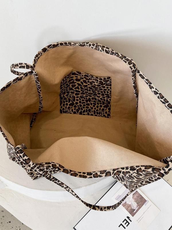 Leopard Print Handbags Shoulder Bags Tote Bags Stylish And Versatile_voghion.com