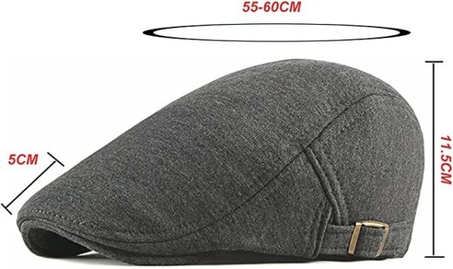 Men Flat Cap Gatsby Ivy Irish Wool Newsboy Hat Hunting Cabbie Hat Adjustable_voghion.com