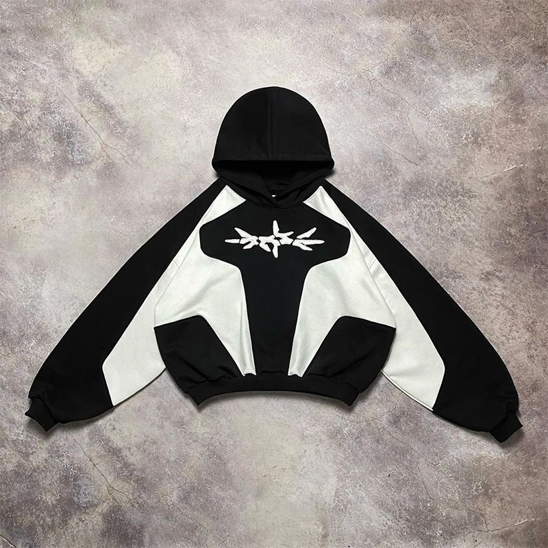 Men's Clothing collage street hoodie new style trend men and women same loose sweater_voghion.com