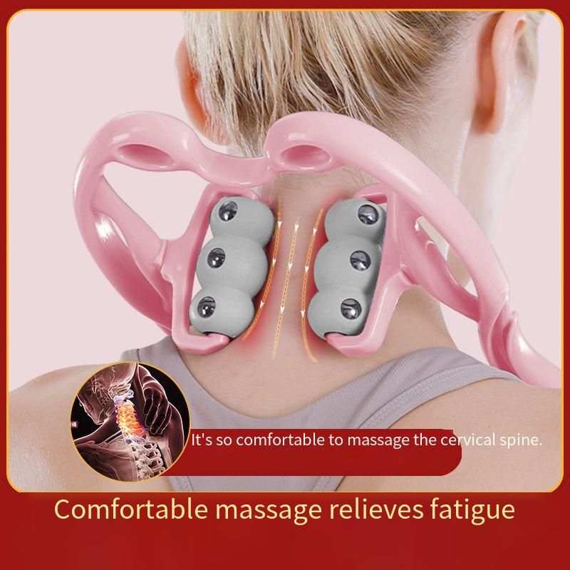 Magnetic Therapy Manual Clamp Relaxing Device Multifunctional Home Roller Kneading Shoulder And Neck Massager_voghion.com
