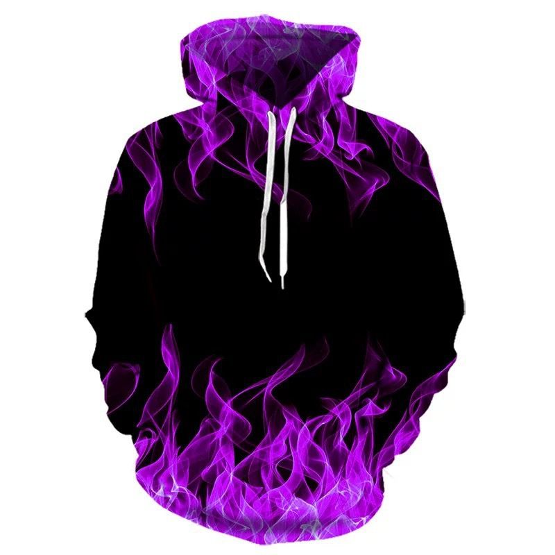 Felpe con cappuccio, felpe con stampa 3D con fiamme, tute con cappuccio per bambini e bambine, pullover oversize alla moda per bambini, cappotti con cappuccio per bambini_voghion.com
