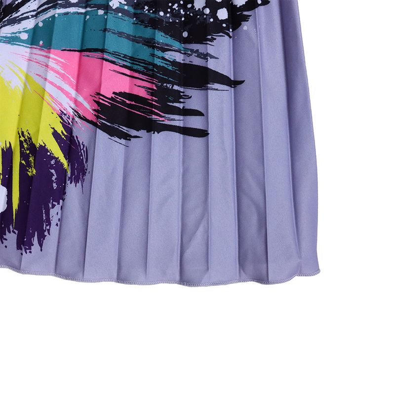 D298 Cross-border Women's Amazon Printed Top Pleated Large Skirt Skirt Set Large Size African Two-piece Set_voghion.com