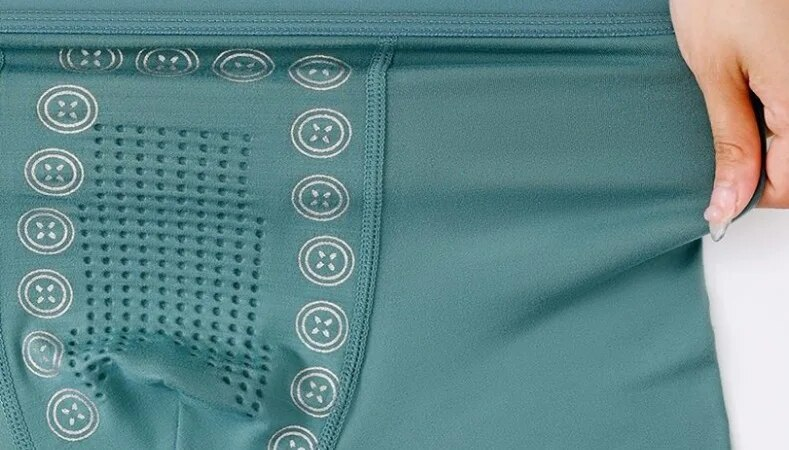 New2024 high-end herrunderkläder, medelhöga platta sömlösa, andningsbara, negativ jon massage fyrkantiga hörnbyxor, enfärgad,_voghion.com