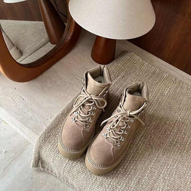 Scarpe da neve di alta qualità per donna, scarpe invernali in velluto Martin, nuovi stivali corti caldi 2023, stivali in cotone per donna_voghion.com