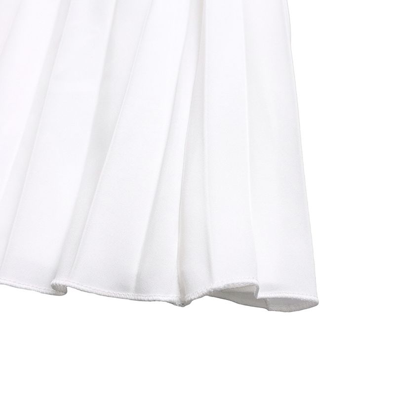 Damenbekleidung Sommermode zweiteilig ärmellos rückenfrei unregelmäßig langer Rock Hose mit weitem Bein_voghion.com