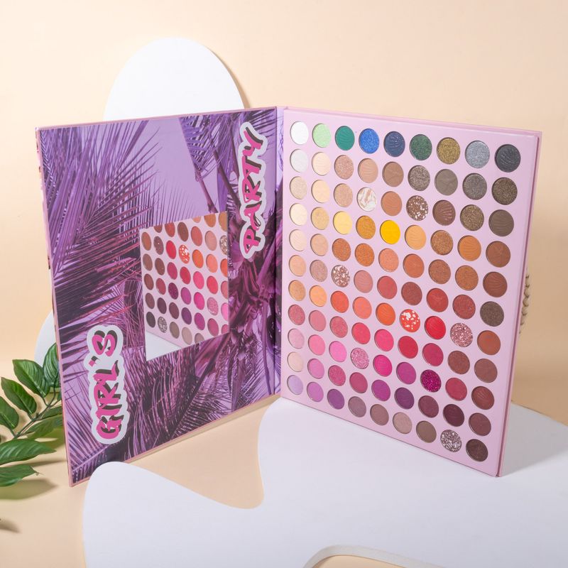 URATM 99-Color Makeup Palette - Matte, Pearlescent & Fine Shimmer Eyeshadows - Long-Lasting, Smudge-Proof, Highly Pigmented & Waterproof_voghion.com