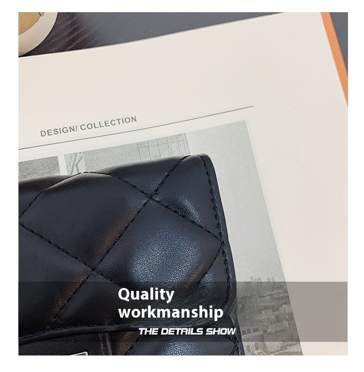 Xiaoxiangfeng Wallet Short Women 2024 New Internet Celebrity Wallet Fashion Student Multi Card Soft Leather Lingge Zero Wallet_voghion.com