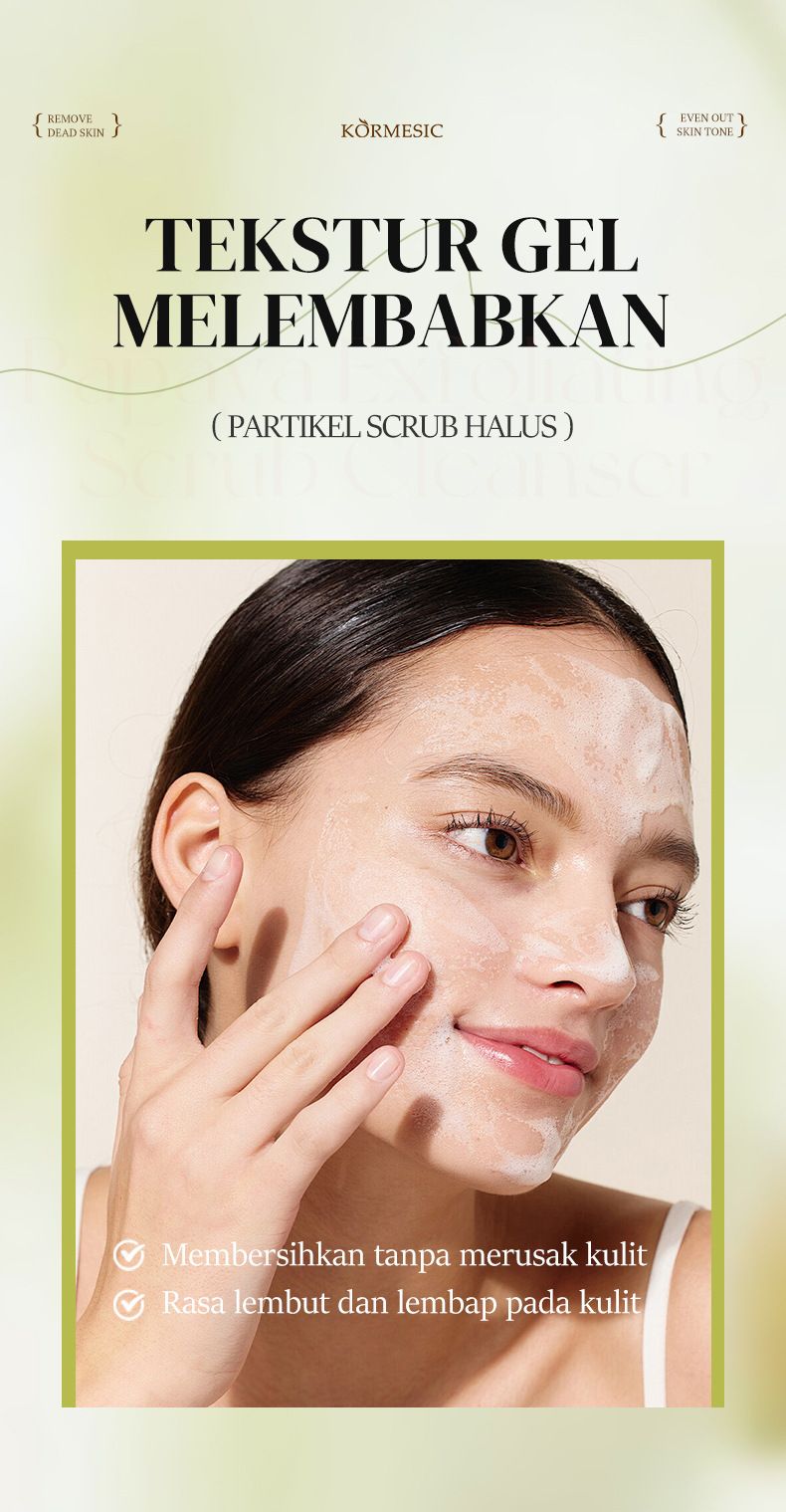 KORMESIC Papaya Detergente Esfoliante 100g_voghion.com