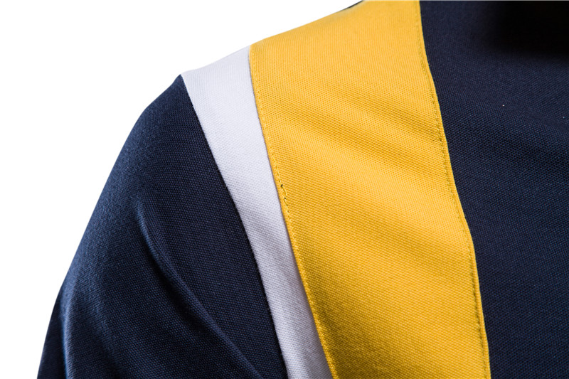 Erkek giyim Yaka spor erkek pamuklu POLO gömlek Moda rahat erkek işlemeli kısa kollu tişört_voghion.com