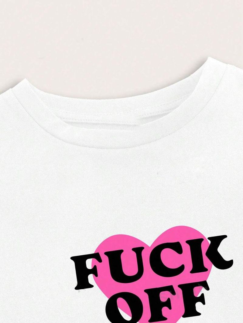 Zomer 2024 Nieuw product Eenvoudige mode bedrukte open navelstreng afslankende onderkant dames top T-shirt_voghion.com