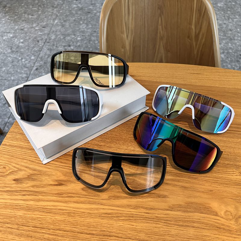 Lunettes de cyclisme d'extérieur à grand cadre en mercure noir givré, route d'alpinisme coupe-vent, lunettes de sport de vélo de montagne,_voghion.com