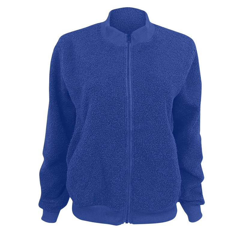 Fleecejack met rits voor dames - comfortabele winteroutfit met zachte sherpavoering, lichtgewicht en warm, casual streetwear_voghion.com