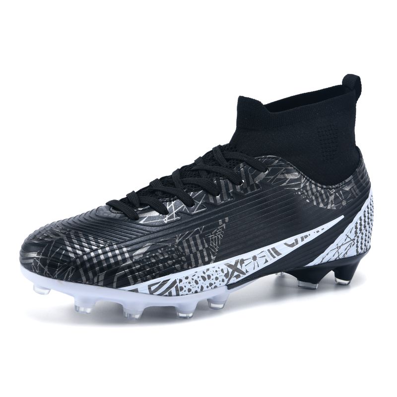 Fußballschuhe Herren High Ankle Fußballschuhe Ultraleicht Rutschfestes Training FG Turf Futsal Kinder Outdoor Sneakers_voghion.com