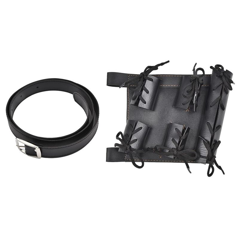 Fodero per spada in pelle regolabile Samurai Sword Ring Strap Holster cos Anime Costume Sword Bag_voghion.com