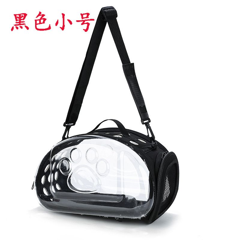 Mode Katze Handheld Atmungsaktive Hund Outdoor Schulter Crossbody Faltbare Transparente Haustier Tasche_voghion.com