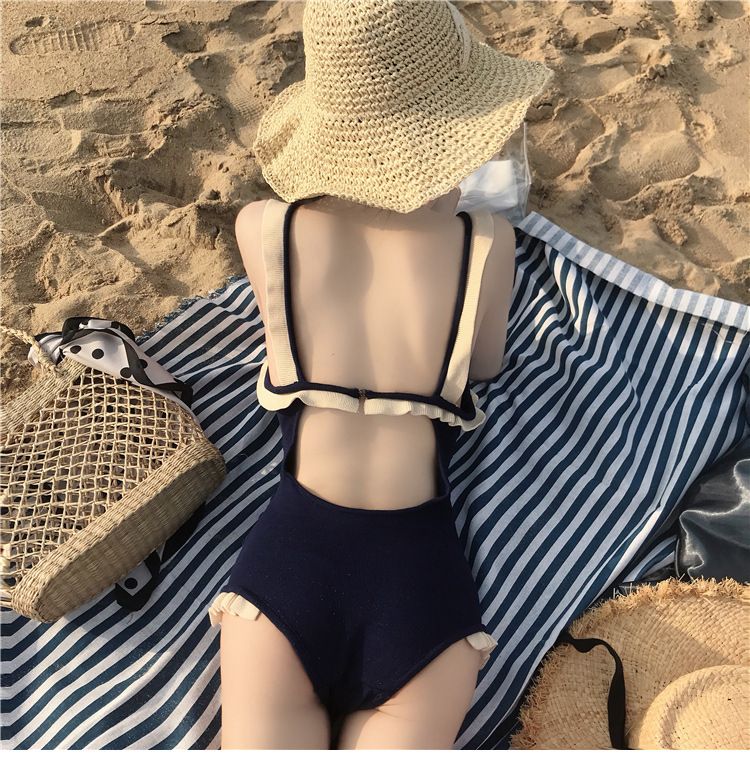 Koreanische Internet Celebrity INS Badeanzug Weibliche Sexy Backless Bikini Kleine Brust Versammelt Bauch_voghion.com