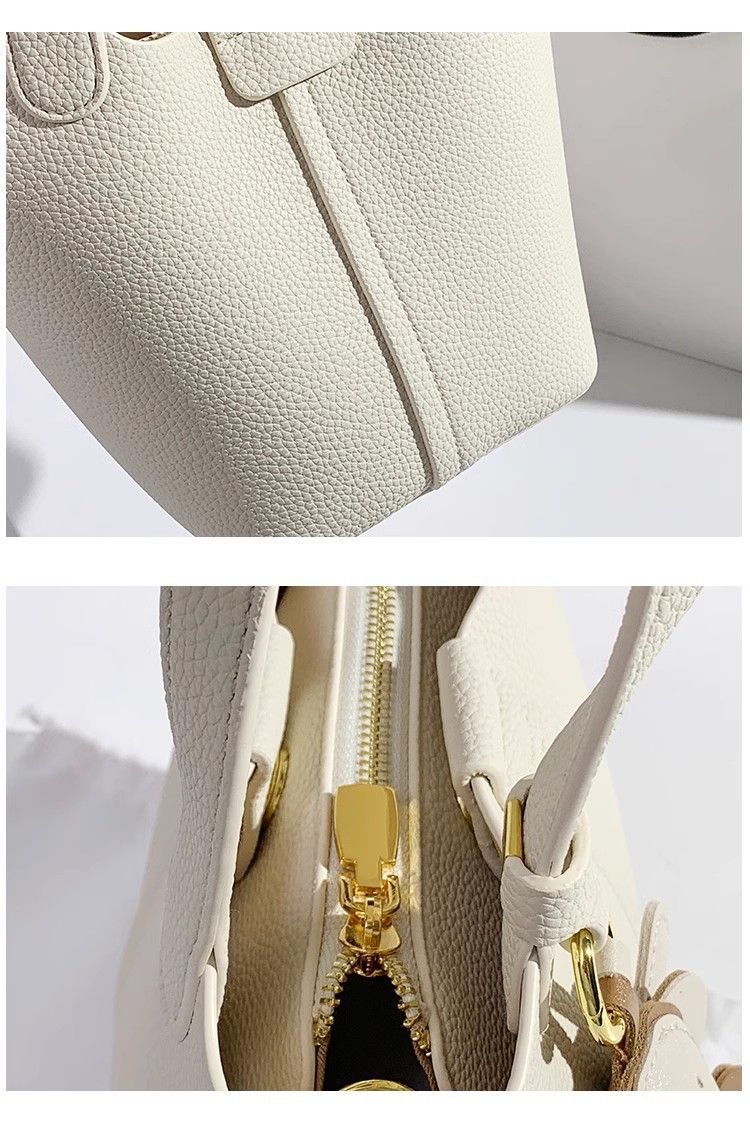 Cestino per verdura in pelle per donna 2024 nuova borsa a secchiello estiva alla moda e versatile, grande capacità, portatile_voghion.com