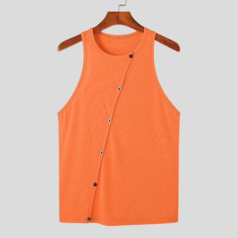 Abbigliamento maschile Corsetto elastico alla moda maschile cardigan uomo sexy gilet attillato muscoloso_voghion.com