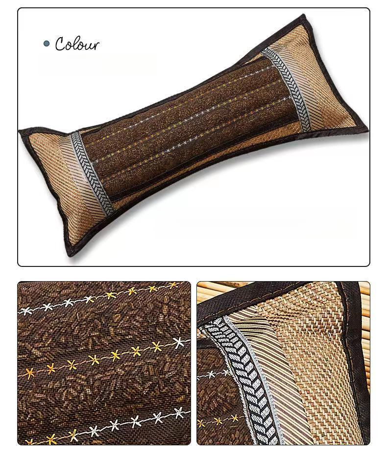 Universal Bamboo Fiber Support Pillow Soft And Firm Sleep Aid Corrective All Seasons Relieve Neck Pressure_voghion.com
