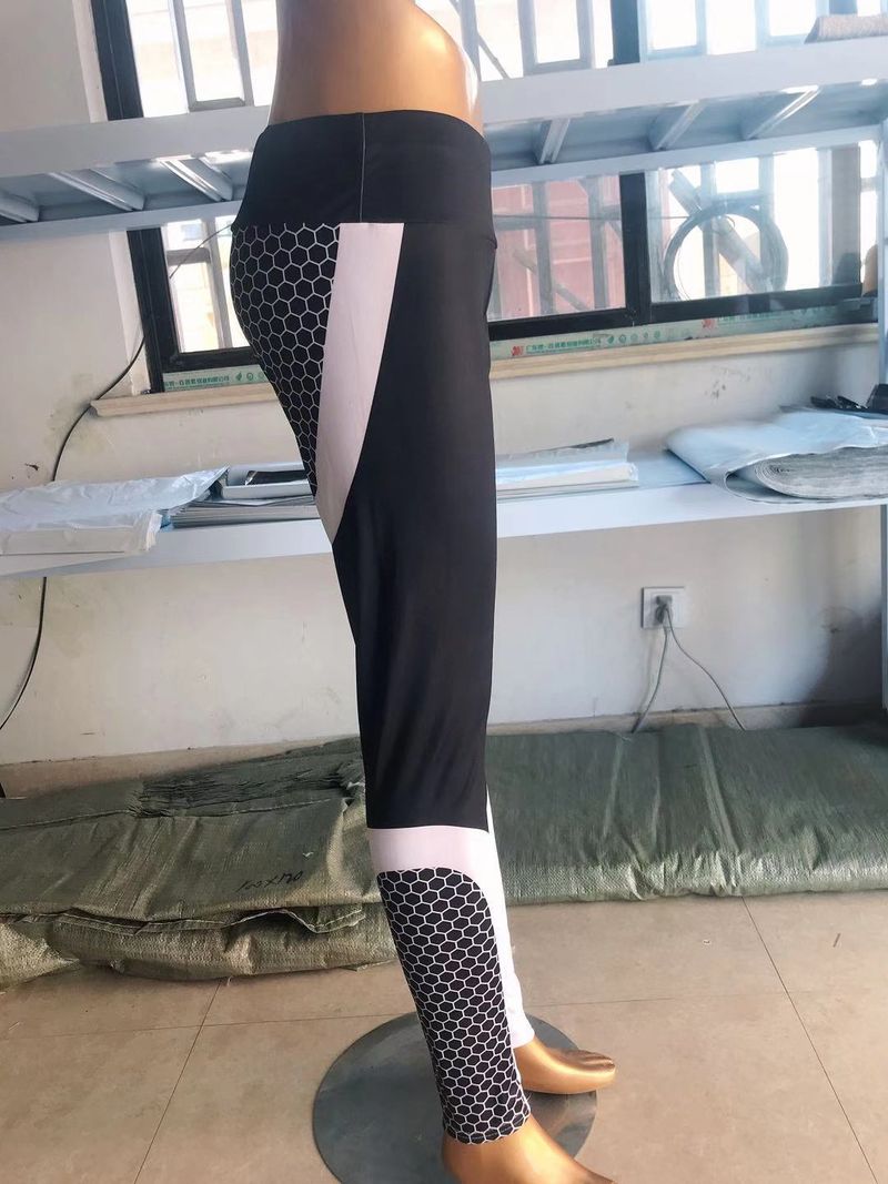 Pantalon de yoga imprimé numérique pour femmes, taille haute, levage des hanches, vêtements de sport, fitness, séchage rapide_voghion.com