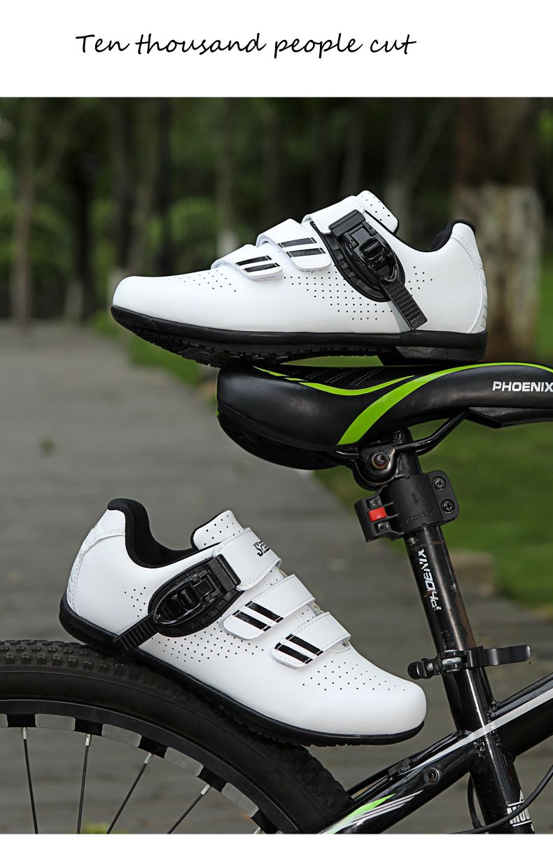 Forår og sommer Mountainbike-låsesko Herre- og damesko til landevejscykler med låsesko Dynamiske cykelsko med hård bund Cykelsko med bred bund_voghion.com