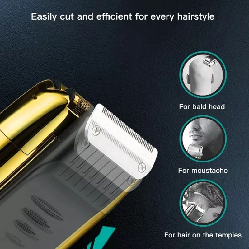 VGR Rechargeable 3-Speed Beard & Hair Shaver For Men Bald Head Shaving hine Barber Electric Razor With Extra Mesh_voghion.com