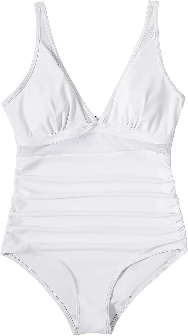 Maillot de bain une pièce taille haute pour femmes, nouveau modèle européen et américain, maillot de bain moulant et sexy, ajouré, point chaud_voghion.com