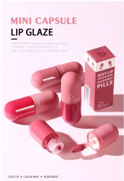 PUDAIER® Mini Capsule Matte Liquid Lipstick - Color #901_voghion.com