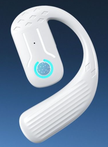 Auricolare Bluetooth 5.4 universale con gancio auricolare singolo girevole senza fili, batteria a lunga durata, a sinistra e a destra_voghion.com