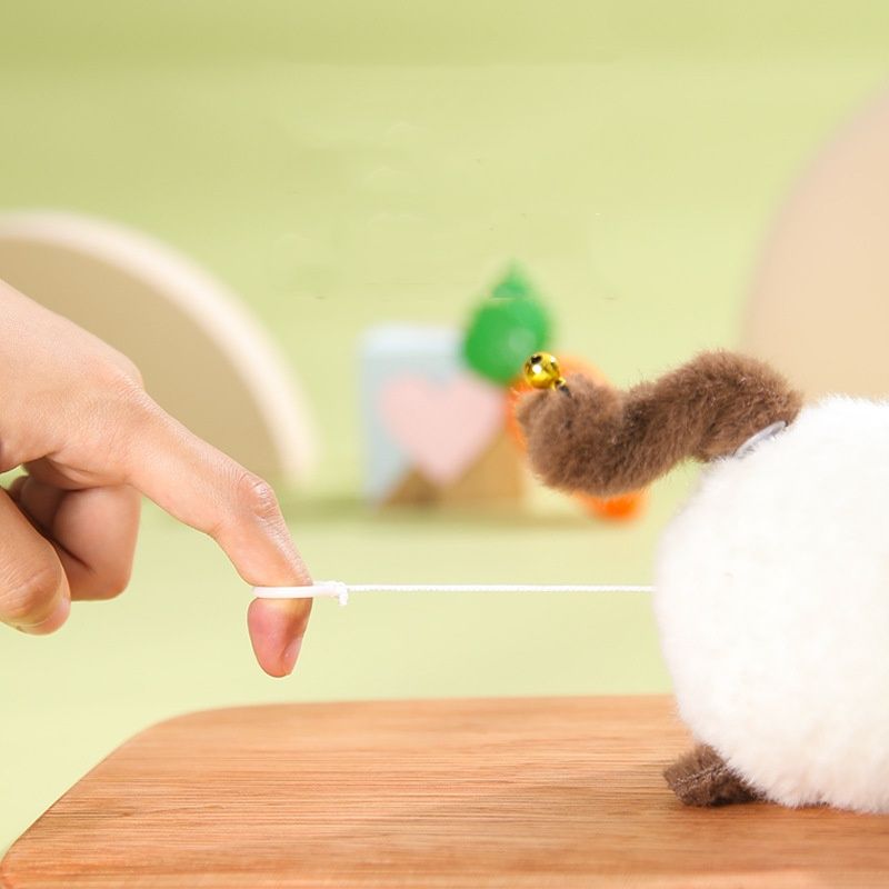 Cute Backpack Toy Plush With Pull String Tail White Rabbit And Cat Included Options_voghion.com