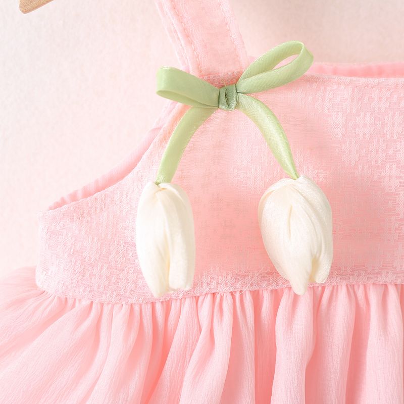 Mother & Kids Baby Girl Sweet Dress Princess Clothes Cute Suspender Stylish Skirt_voghion.com