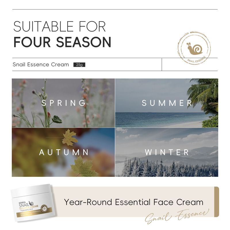Emulsione Crema all'Essenza di Lumaca 25g Prodotti Idratanti per la Cura della Pelle_voghion.com