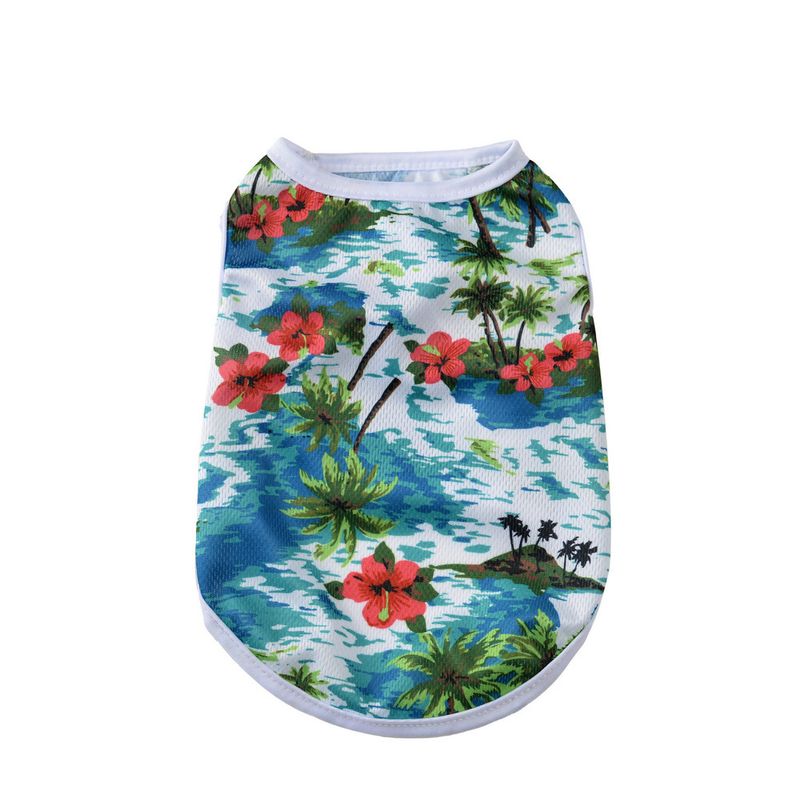 Neue Sommer-dünne Haustierkleidung Atmungsaktives Vogelaugengewebe Katze Sonnenschutz Reise Hund Pfote Kühlweste_voghion.com