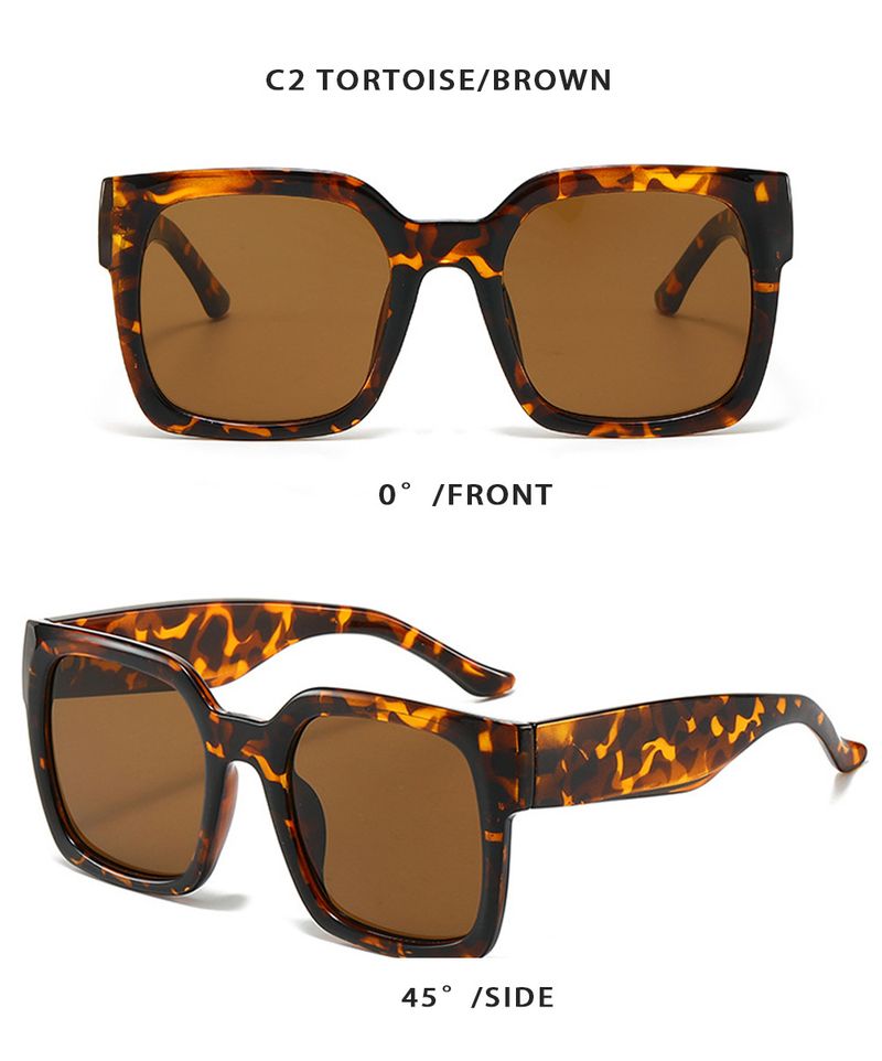 Dopamine Sunglasses For Women - UV400 Large Square Frame With Wide Legs (Trendy 2025 Design, Small Face Fit)_voghion.com