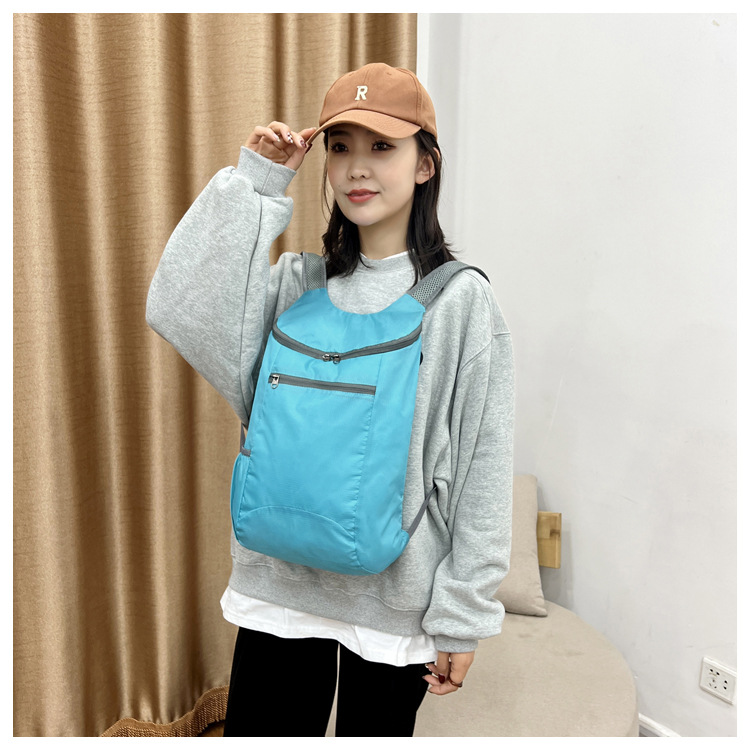 New style lightweight, waterproof, foldable bag, colorful student backpack, outdoor high-capacity sports backpack_voghion.com