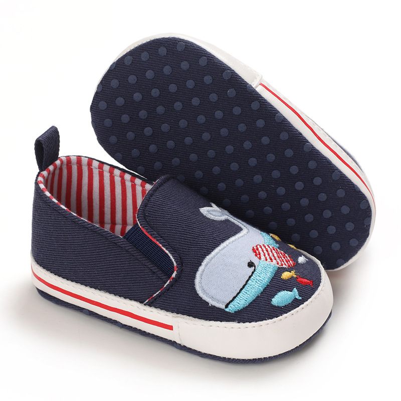 Mother & Kids Spring and autumn 0-1 year old baby cartoon canvas shoes_voghion.com