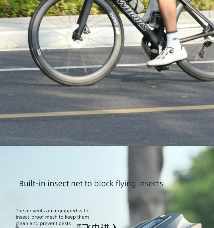 GUB SV9 Carbon Fiber Cycling One-piece Mountain Bike Ultralight Safety Helmet For Men And Women With Insect Net_voghion.com