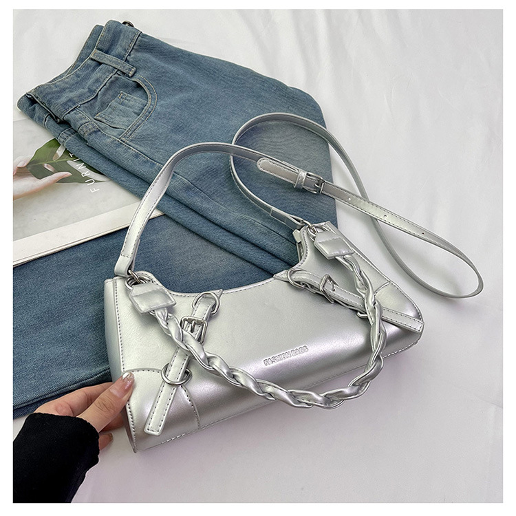 Produttori all'ingrosso 2023 nuova borsa da donna sotto le ascelle tinta unita borsa a tracolla portatile con texture di moda borsa a tracolla portatile dal design di nicchia_voghion.com