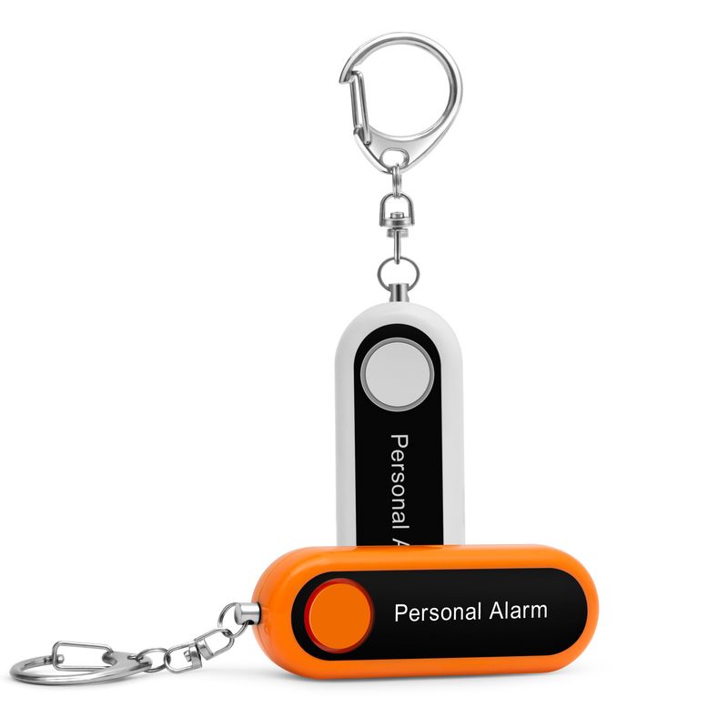 Personal Safety Alarm For Women & Kids - 130dB Emergency Siren, Keychain Anti-Theft Device With LED Light, Portable Self-Defense Alarm_voghion.com