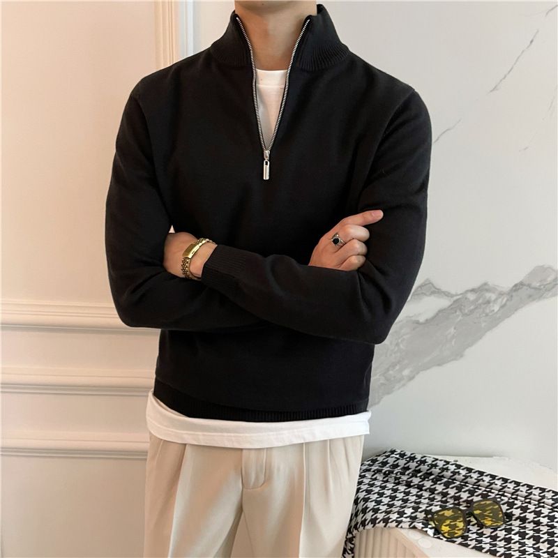 Maglione da uomo, camicia da uomo slim fit tinta unita_voghion.com