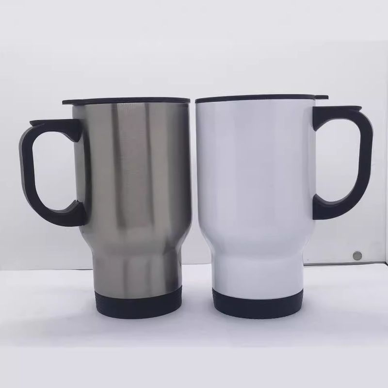 Export 304 Stainless Steel Heat Transfer Car Cup Handle, Grenade Shape With Plastic Base_voghion.com