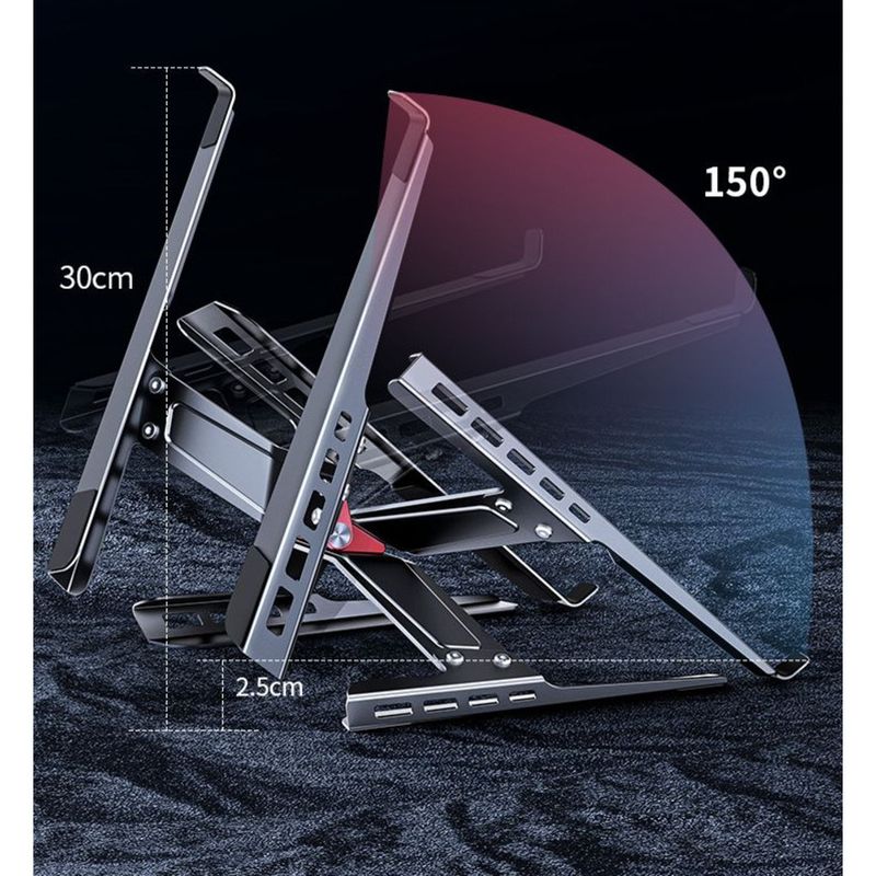 Laptop Stand Dual Layer Adjustable Height Gaming Notebook Support Desktop Suspended Cooling Bracket_voghion.com