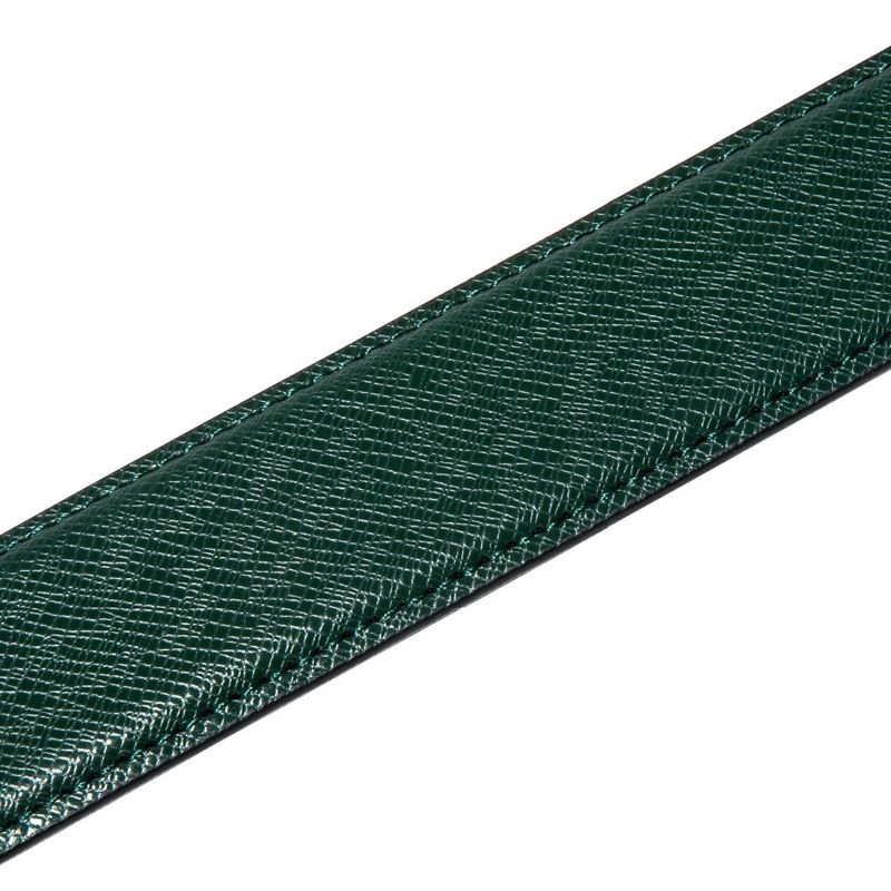 HOT 3.5cm High Quality Cowskin Genuine Belt without Buckle Men's Formal Automatic Leather Replacement belts Green Blue White_voghion.com