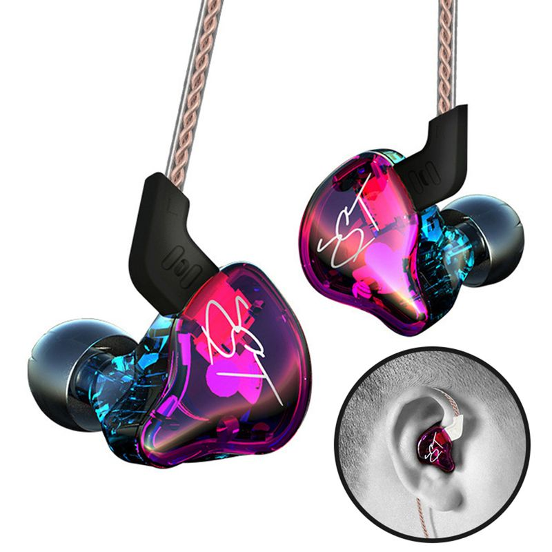 KZ-ZST Abnehmbarer HiFi-Heavy-Bass-In-Ear-Kopfhörer mit Kabel, Hybrid-Musik-Ohrhörer_voghion.com
