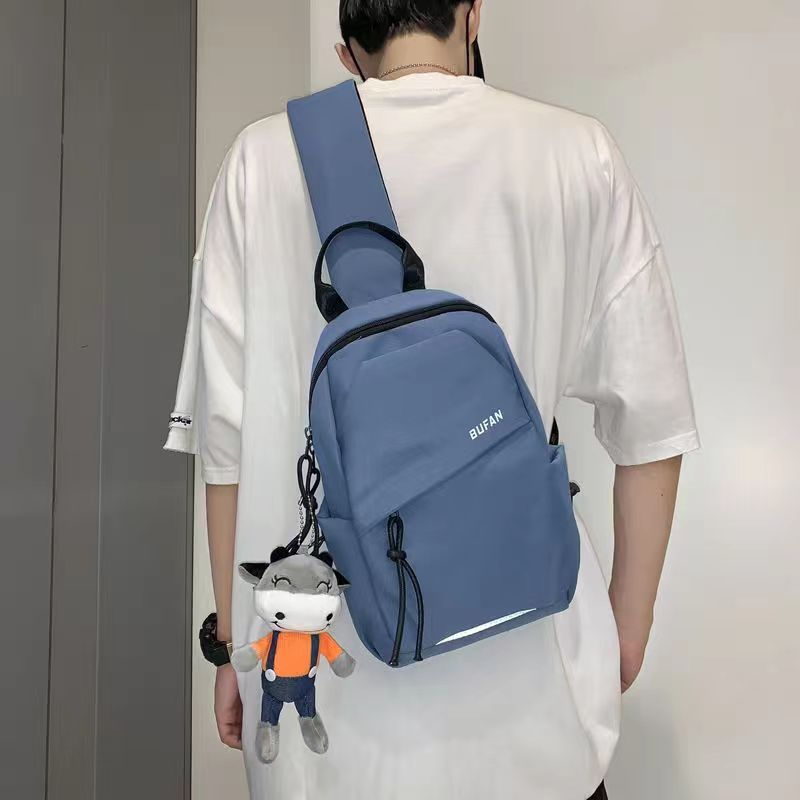 New style men's and women's chest bag, Korean version, trendy and cool shoulder crossbody bag, multi-functional casual chest bag, one piece drop _voghion.com