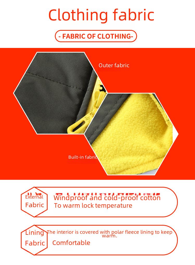 Kräiz-Grenz waarm verkafen Hond Këscht Riem Wanterjacket Koteng gepolstert Mantel Hausdéier Këscht zréck Hond Kleeder Zipper Déier Kleeder_voghion.com