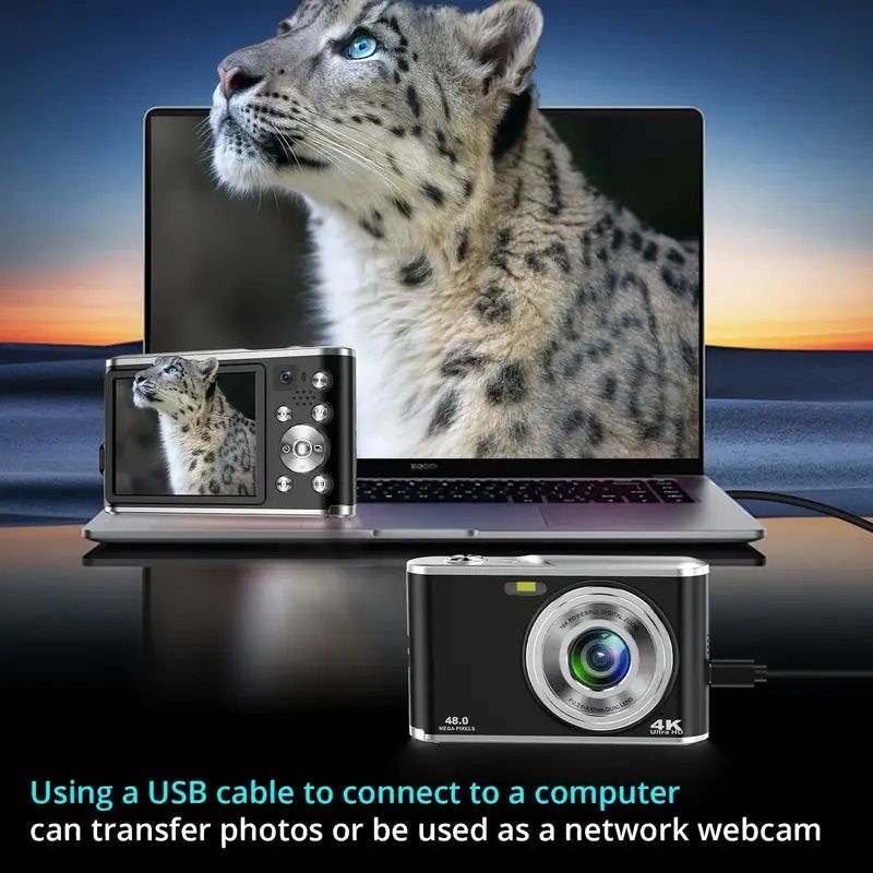 【Alta calidad】 Nueva cámara compacta digital HD frontal y trasera con enfoque automático y doble disparo para estudiantes._voghion.com