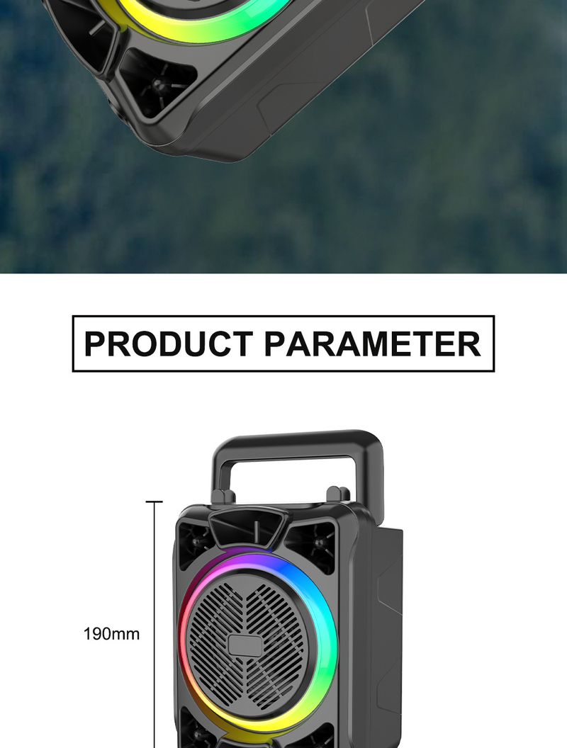 ZQS14100 Bluetooth Hoparlör Kablosuz Taşınabilir Açık Hava Büyük Hacimli 3D Surround Ses_voghion.com