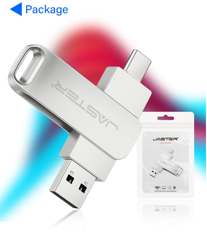 Naprave za shranjevanje USB ključek tipa C avtomobilski USB ključek vrtljiv visokohitrostni kovinski USB ključek z dvojno uporabo velike zmogljivosti_voghion.com